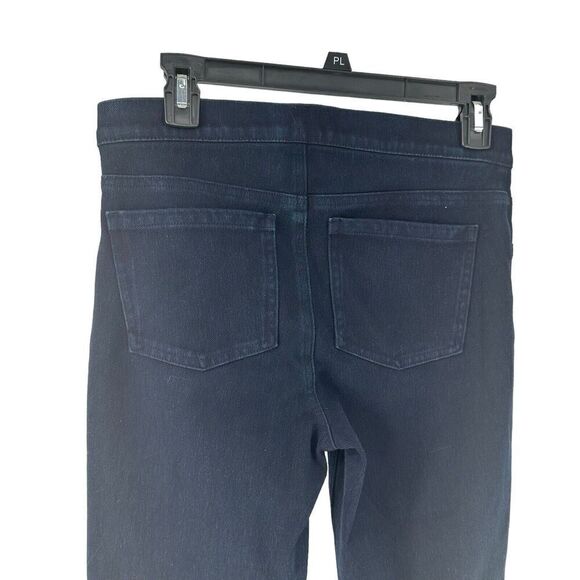 SPANX Jean Ish Leggings Size M Blue Classic Ankle Stretch Slimming Pull On Dark - Picture 4 of 8